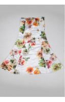 Digital Printed Skirt With Off Shoulder Top (KR1242)